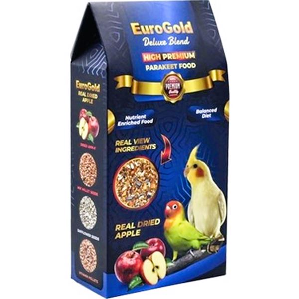 EuroGold Deluxe Elmalı Paraket Yemi 1 Kg