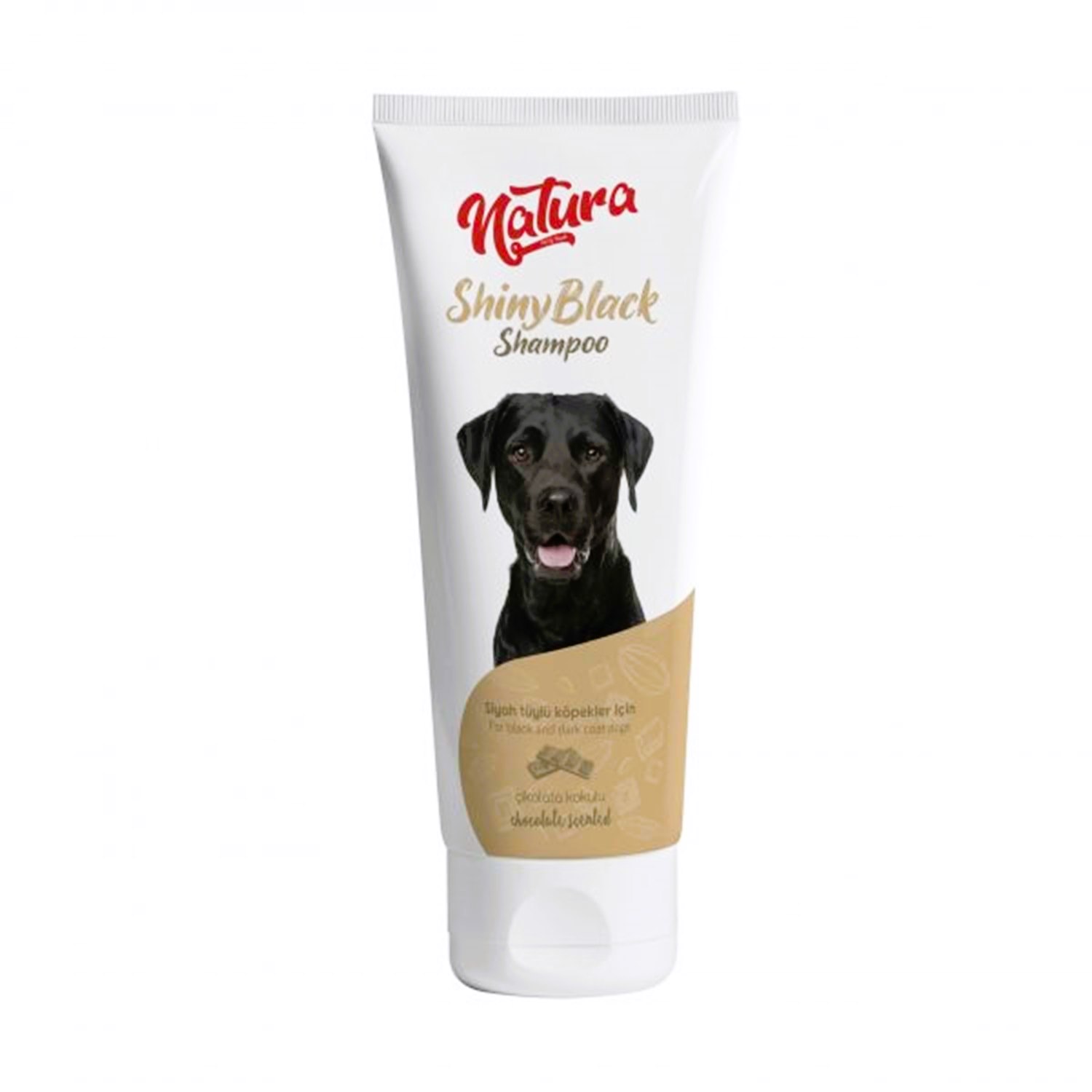 Natura Shiny Black Siyah Tüylü Köpekler İçin Çikolata Kokulu Şampuan 250 Ml