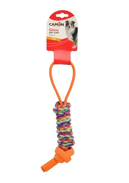 Camon TPR Örgülü Halatlı Köpek Diş Kaşıma Oyuncağı 31 Cm