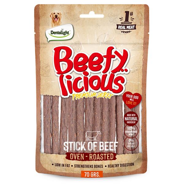 Dentalight Beefy Licious Jerky Treats For Dogs Stick of Sığır Etli 70 g