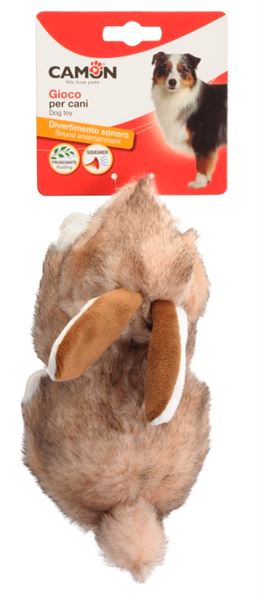 Camon Sesli Hışırtılı Peluş Tavşan Köpek Oyuncağı 23 Cm