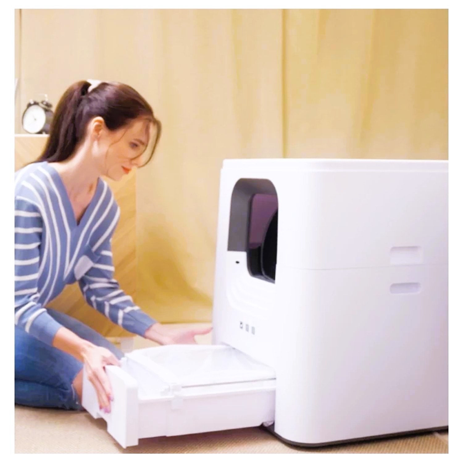 Aclium Otomatik Kedi Tuvaleti 55 × 57 × 65 Cm