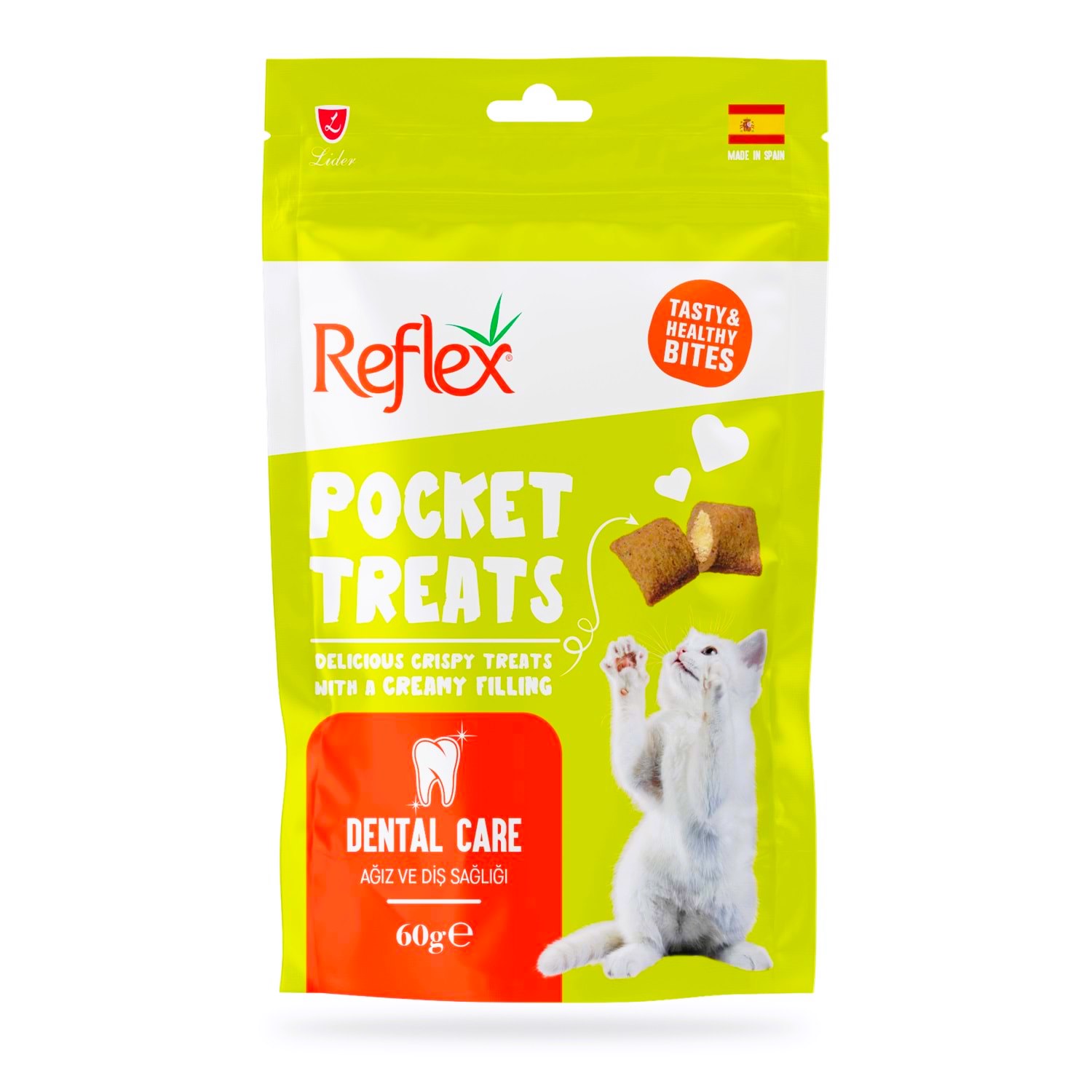Reflex Pocket Treats Dental Care Ağız ve Diş Sağlığı İçin Kedi Ödül Maması 60 Gr