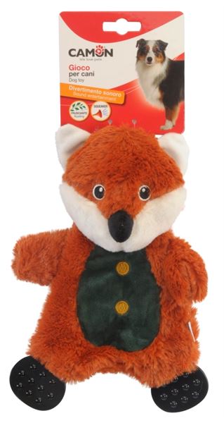 Camon Hışırtılı Sesli Tilki Köpek Peluş Oyuncağı 26 Cm