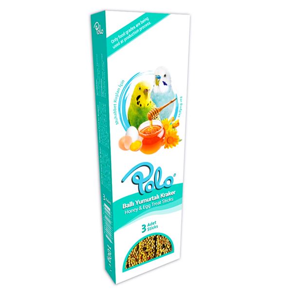 Polo Muhabbet Kuşu Ballı Yumurtalı Kraker 3’lü