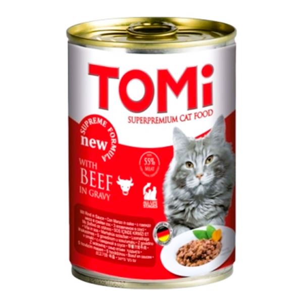 Tomi Dana Etli Soslu Kedi Konserve Yaş Mama 400 Gr