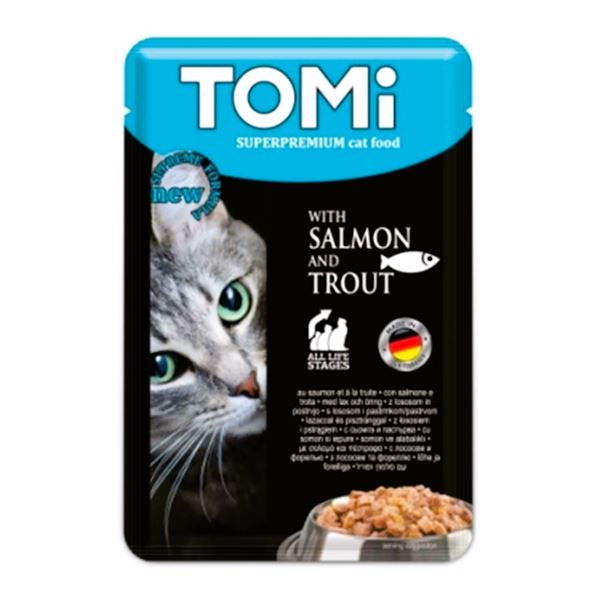 Tomi Somonlu ve Alabalıklı Kedi Maması 100 Gr (Pouch)