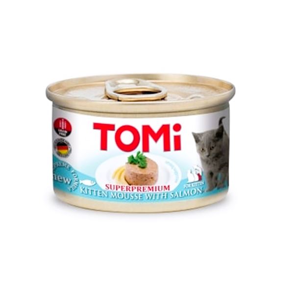 Tomi Yavru Kedi Somonlu Konserve Yaş Mama 85 Gr (Mousse)