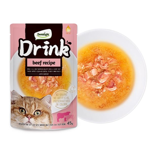 Dentalight Drink Sığır Etli Kedi İçeceği 45 g