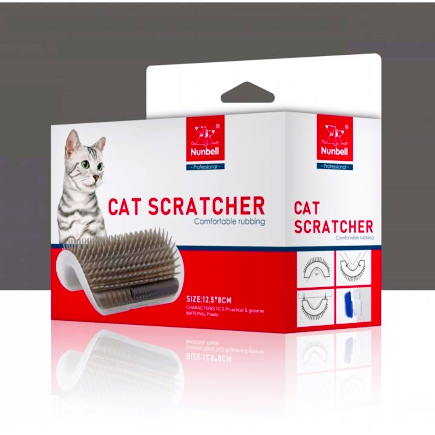 Nunbell Köşe Tipi Kedi Kaşıma ve Masaj Fırçası