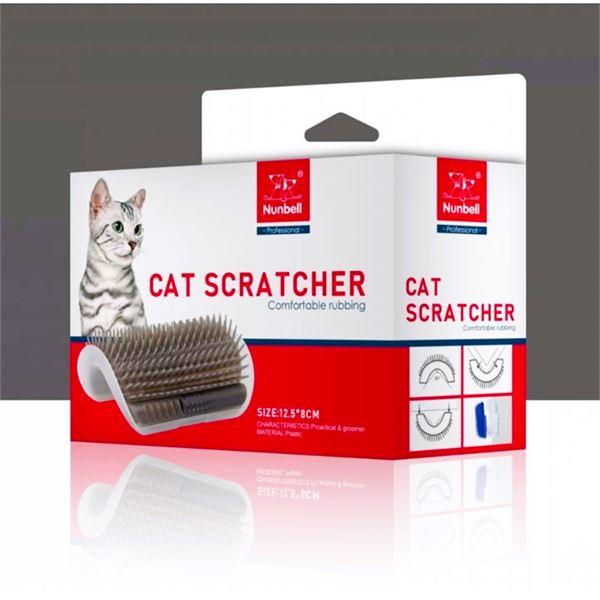 Nunbell Köşe Tipi Kedi Kaşıma ve Masaj Fırçası