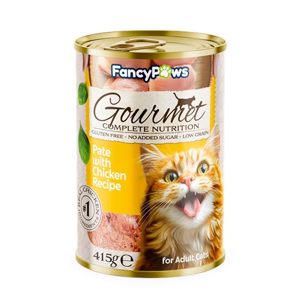 Fancy Paws Gourmet Tavuklu Pate Yetişkin Kedi Konservesi 415 Gr