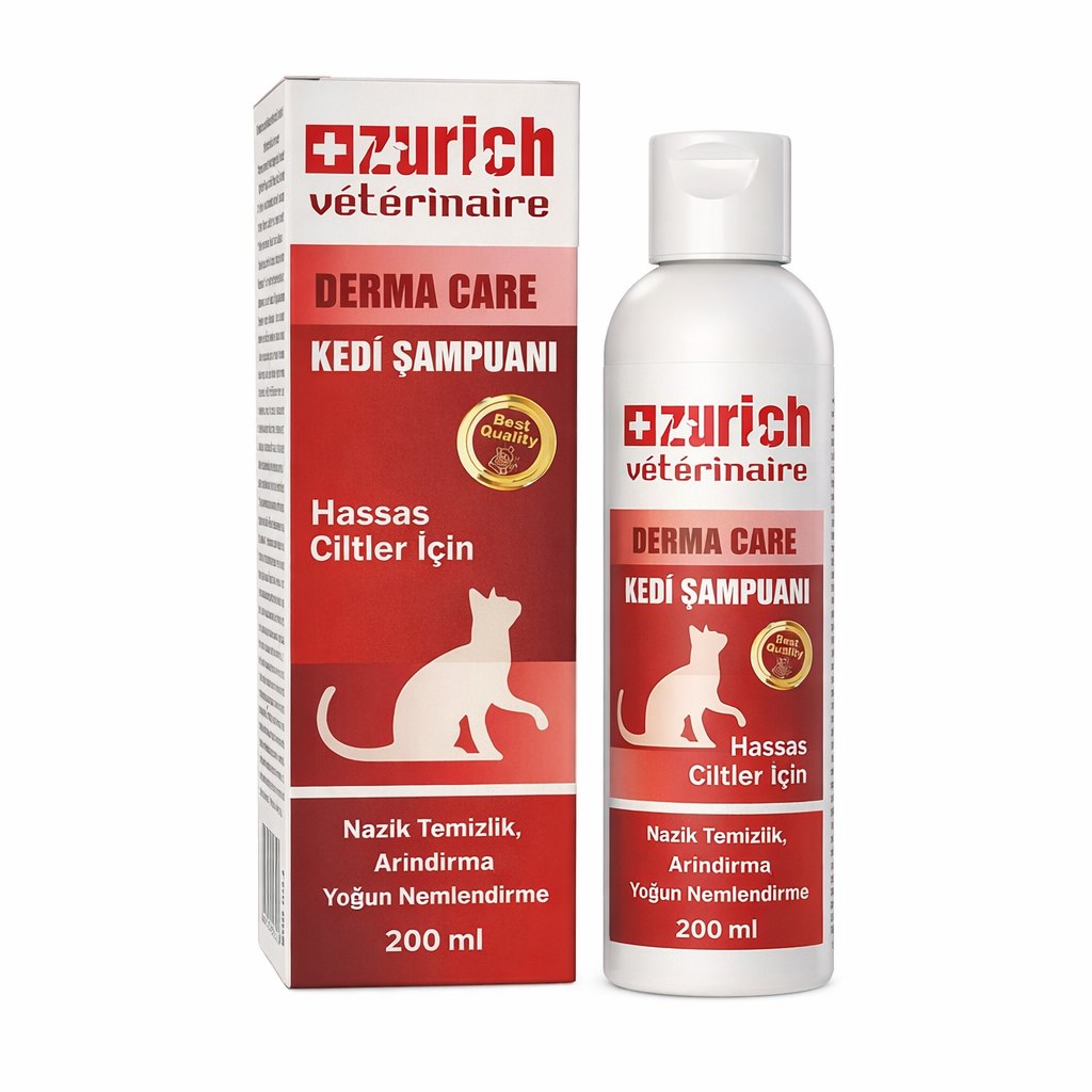 Zurich Veterinaire Derma Care Hassas Ciltler İçin Kedi Şampuanı 200 Ml