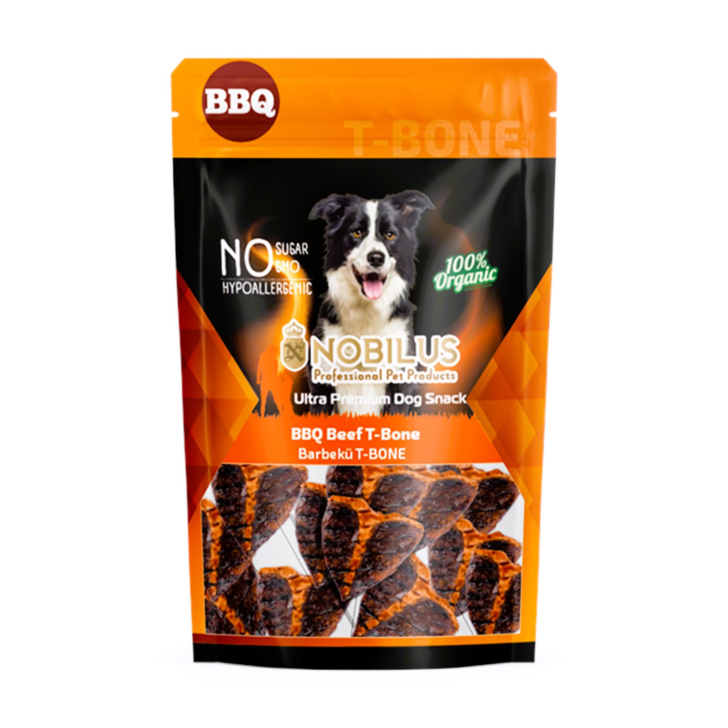 Nobilus Barbekü Dana T-Bone Köpek Ödül Maması 80 Gr