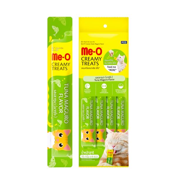 Me-O Creamy Treats Sarı Yüzgeç Orkinoslu Kedi Ödül Maması 4 x 15 Gr