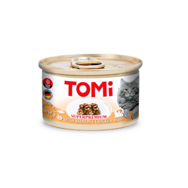 Tomi Somonlu ve Tavuklu Kedi Konserve Yaş Mama 85 Gr