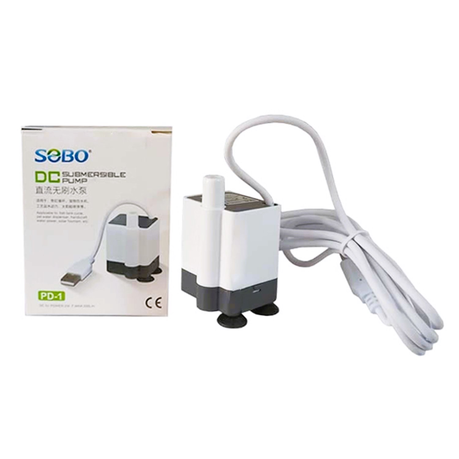 Sobo PD-1 DC Akvaryum Kafa Motoru 200 Lt/H 1W