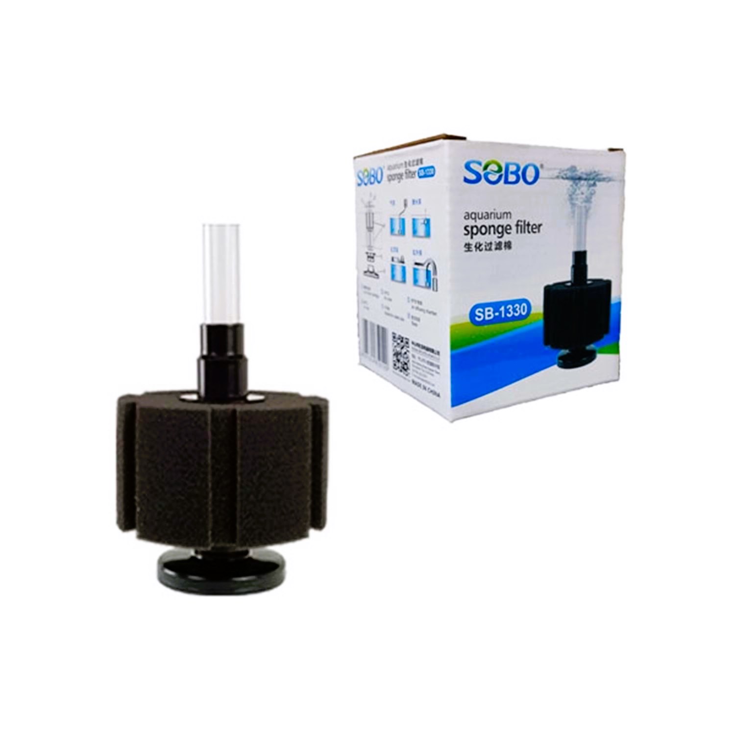 Sobo SB-1330 Silindir Sünger Filtre Kısa S Boy