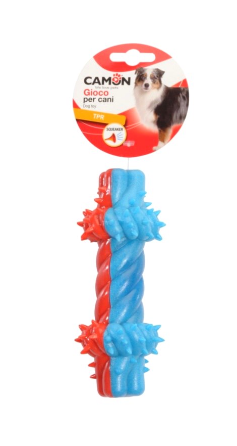Camon Ses Çıkaran Örgülü TPR Köpek Diş Kaşıma Oyuncağı 16 Cm