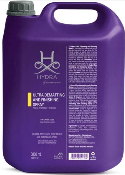 Hydra Groomers Ultra Kedi ve Köpekler İçin Kıtık Açıcı ve Parlatıcı Bitiriş Spreyi 5 Lt