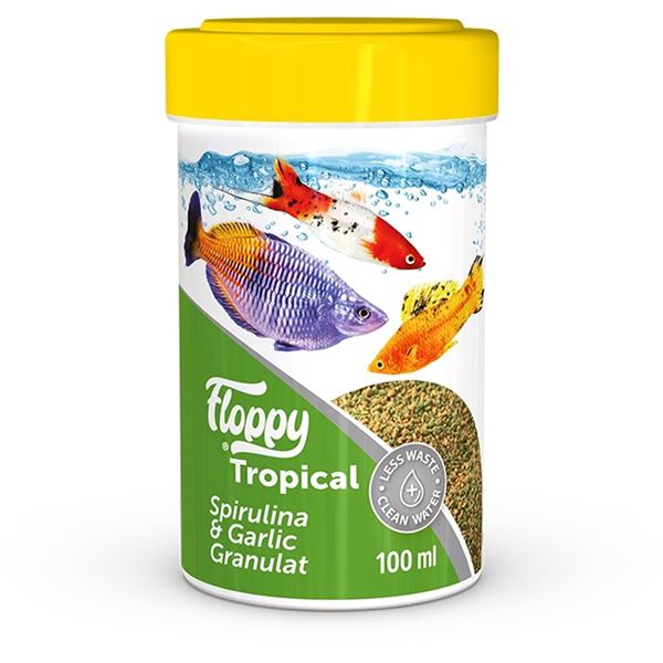 Floppy Tropical Spirulina Garlic Granulat 100 ml
