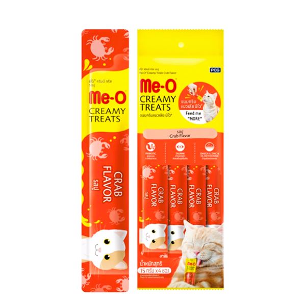 Me-O Creamy Treats Yengeç Aromalı Kedi Ödül Maması 4 x 15 Gr