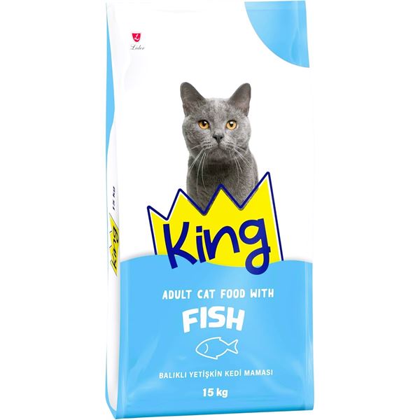 King Balıklı Yetişkin Kedi Maması 15 Kg