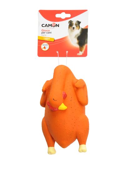 Camon Lateks Sesli Tavuk Köpek Oyuncağı 19 Cm