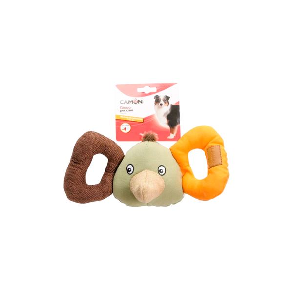 Camon Gıcırtılı Kanvas ve Peluş Fil Köpek Oyuncağı 30 Cm