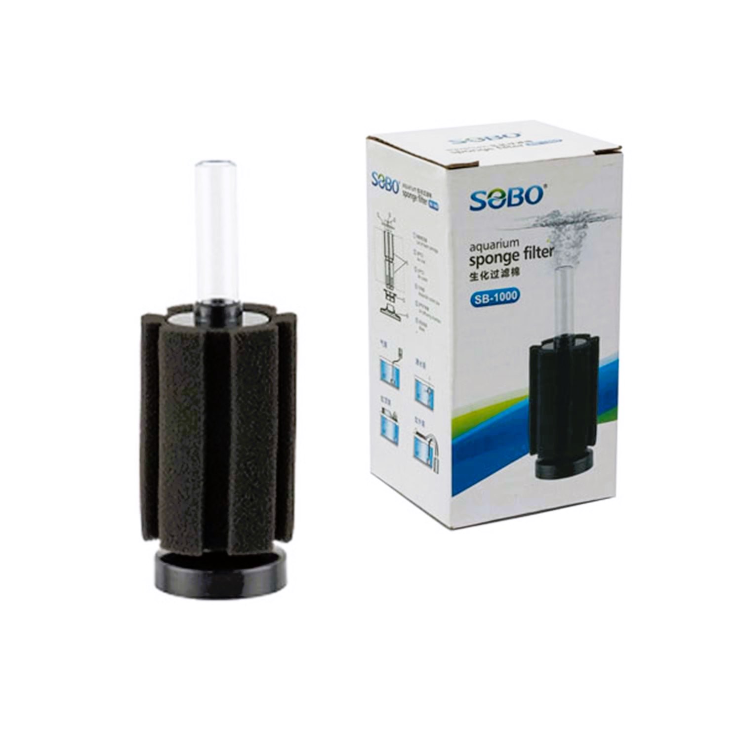 Sobo SB-1000 Silindir Sünger Filtre M Boy
