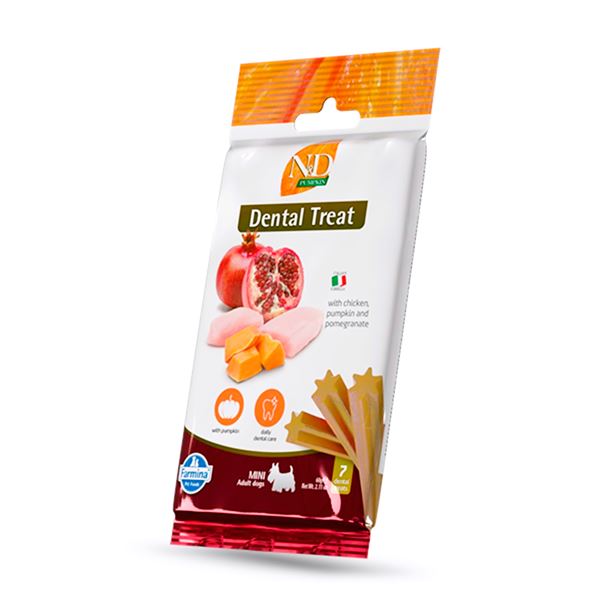 N&D Pumpkin Tavuklu Mini Irk Yetişkin Köpek Diş Bakım Ödülü 60 Gr