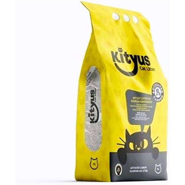 Kityus Natura Green Aktif Karbonlu Bentonit Kedi Kumu 10 Kg
