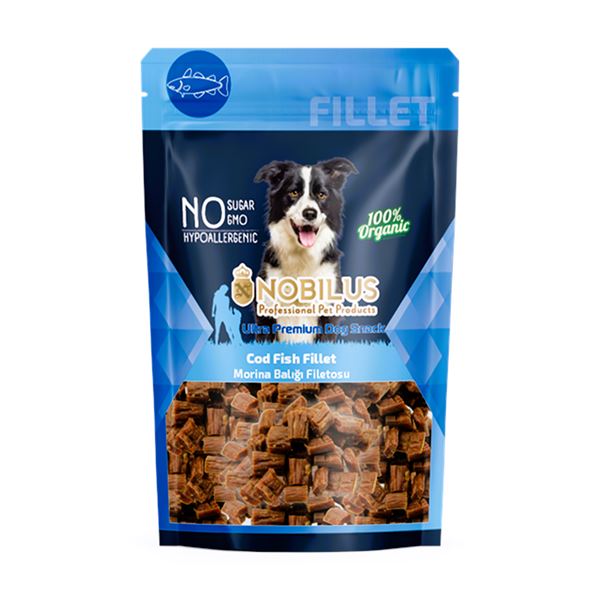 Nobilus Morina Balığı Filetosu Köpek Ödül Maması 80 Gr