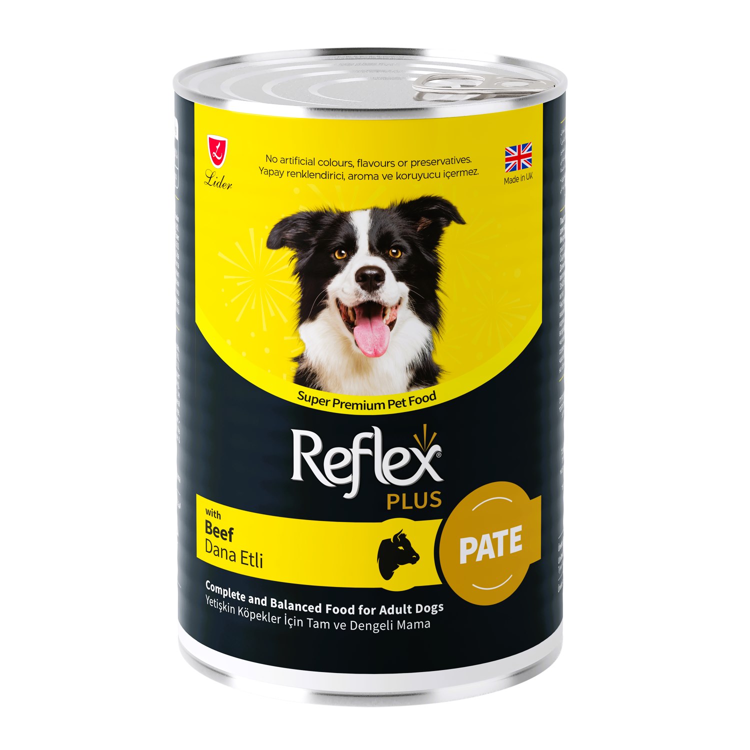 Reflex Plus Dana Etli Pate Yetişkin Köpek Konserve Yaş Mama 395 Gr