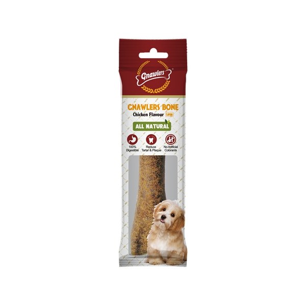 Gnawlers Tavuklu Bone Tavuklu Köpek Ödül Kemiği 20 cm 265 g