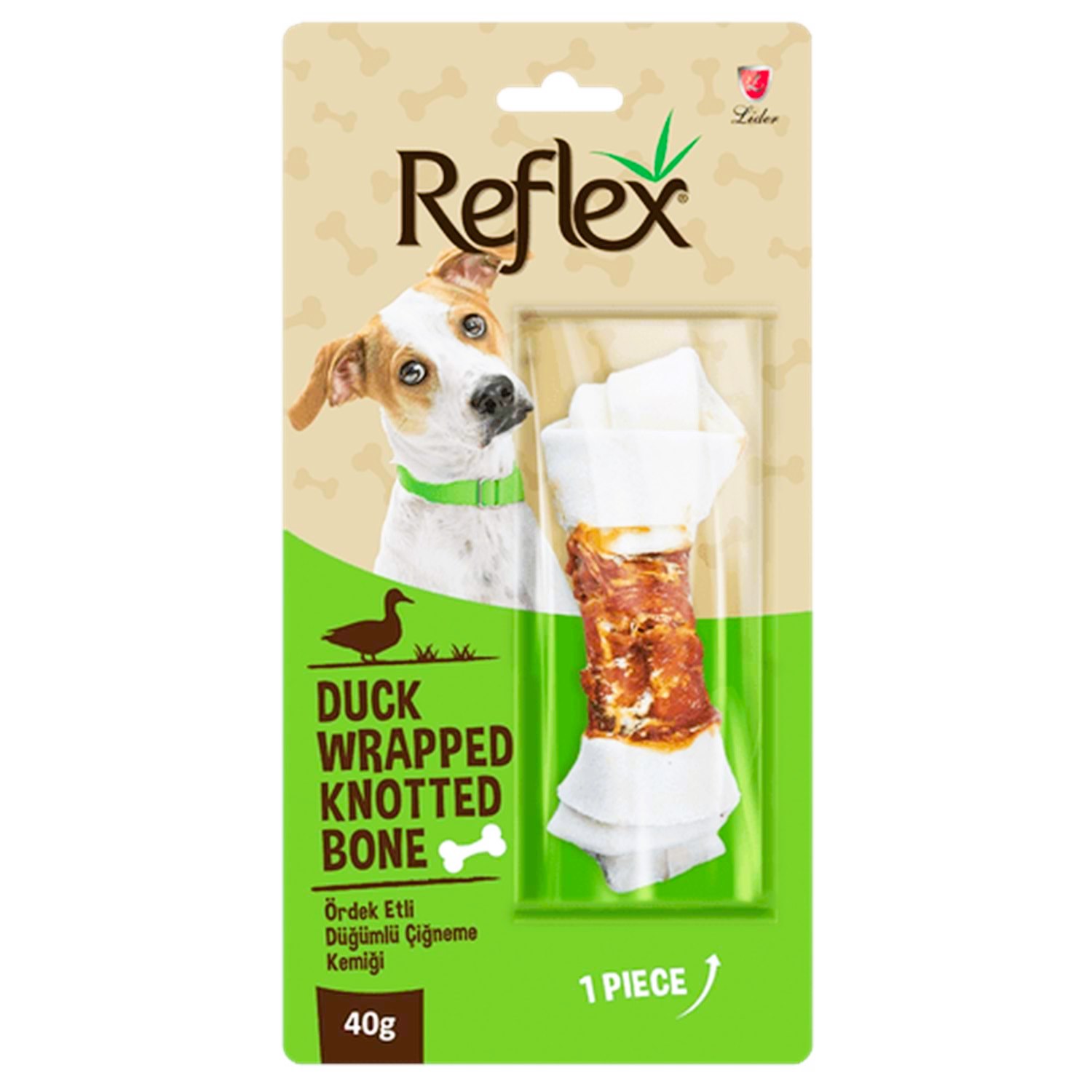 Reflex Ördek Etli Düğümlü Köpek Çiğneme Kemiği 40 Gr