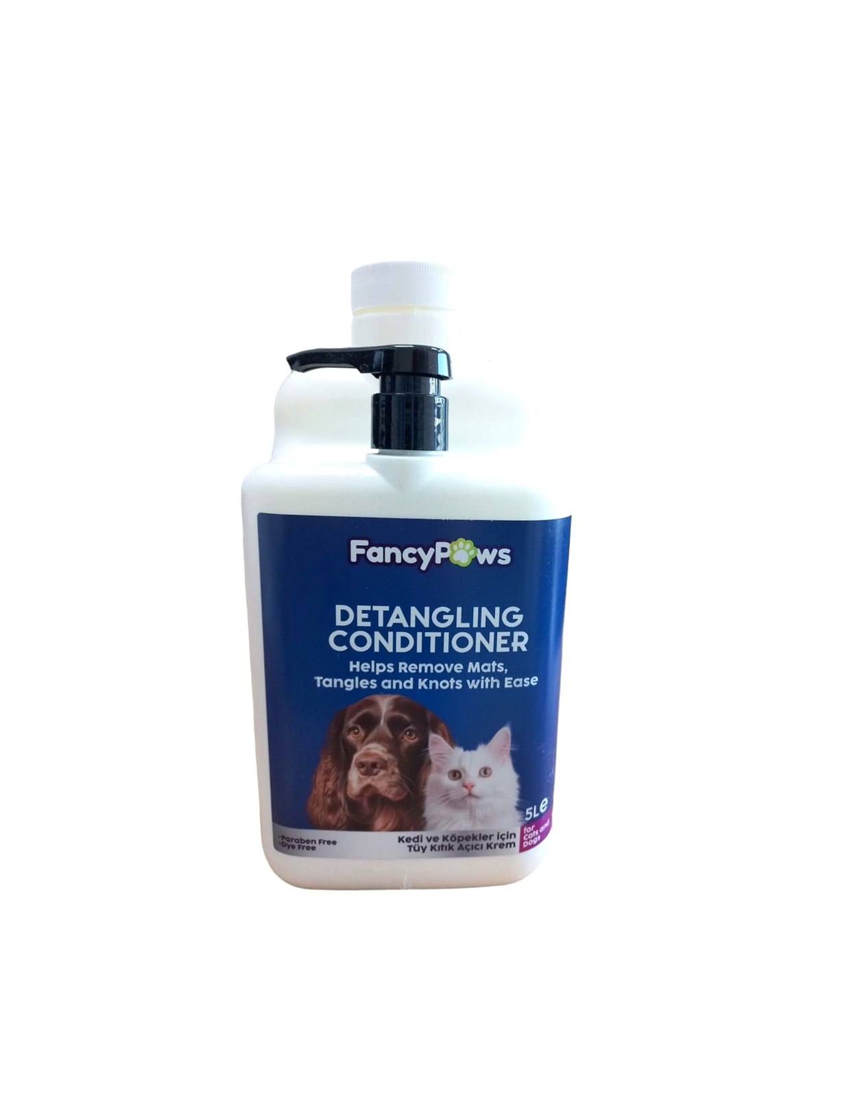 Fancy Paws Kedi ve Köpekler İçin Tüy Kıtık Açıcı Krem Conditioner 5 Lt