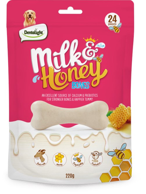 Dentalight Milk Honey Bones 220 g