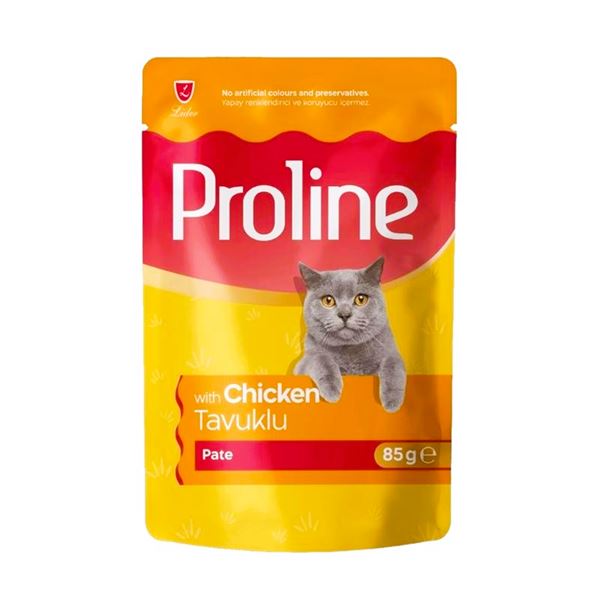 Proline Tavuklu Pate Yetişkin Kedi Maması 85 Gr (Pouch)