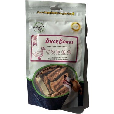 Eco Natura Pet Duck Bones Ördek Eti Kaplı Pres Kemik Köpek Ödülü 105 g