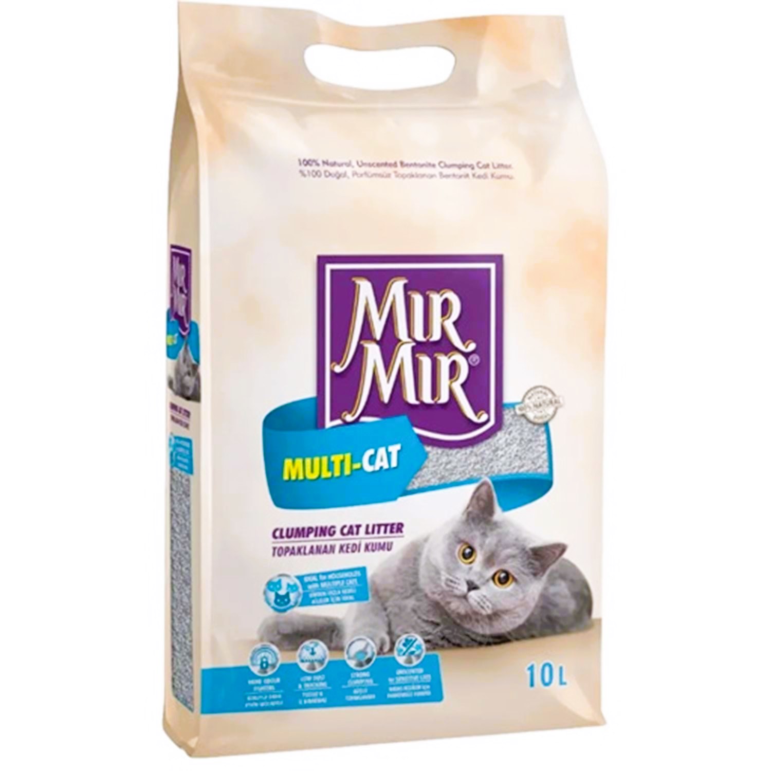 MırMır Multi Cat Bentonit Kedi Kumu 10 Lt