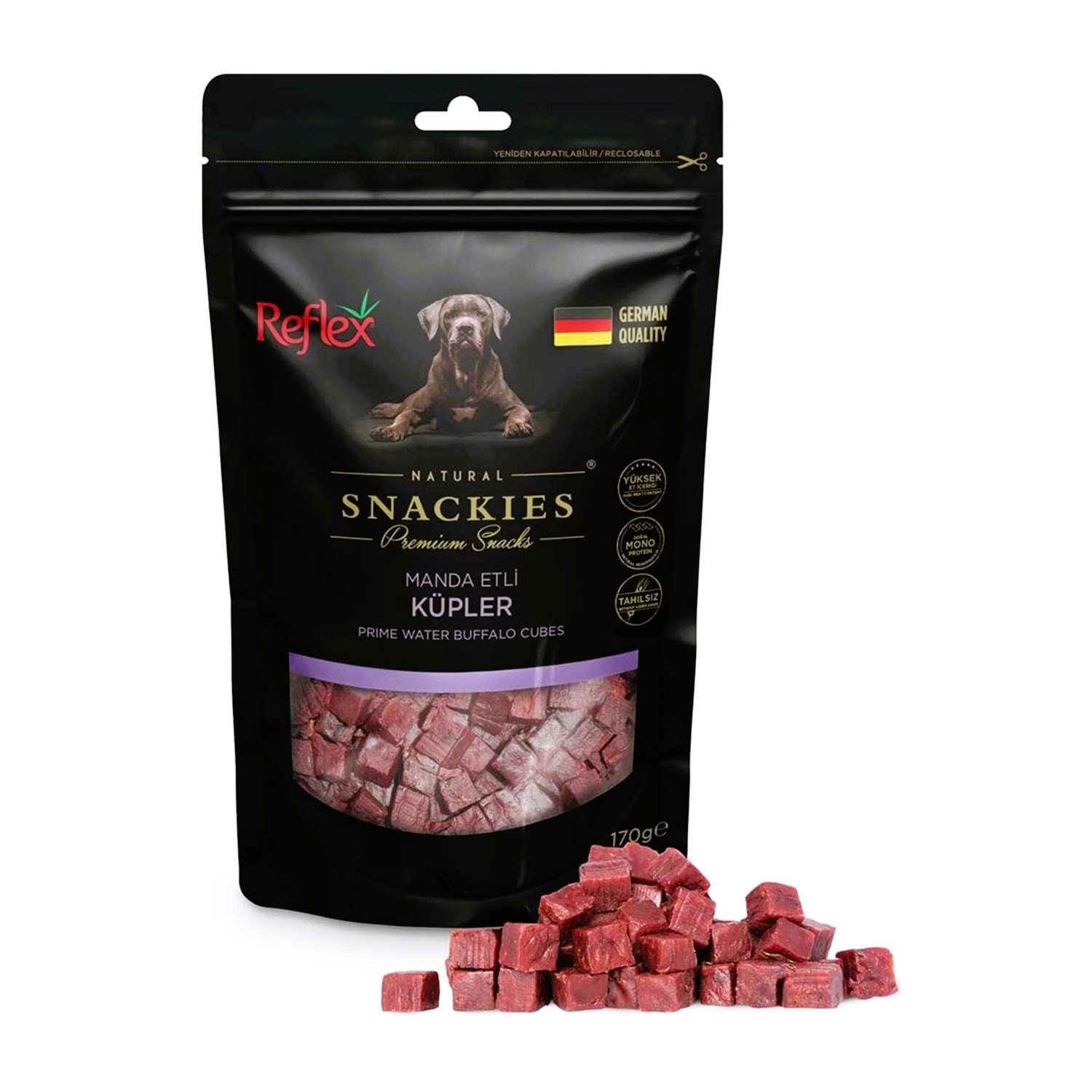 Reflex Snackies Manda Etli Küpler Köpek Ödül Maması 170 Gr