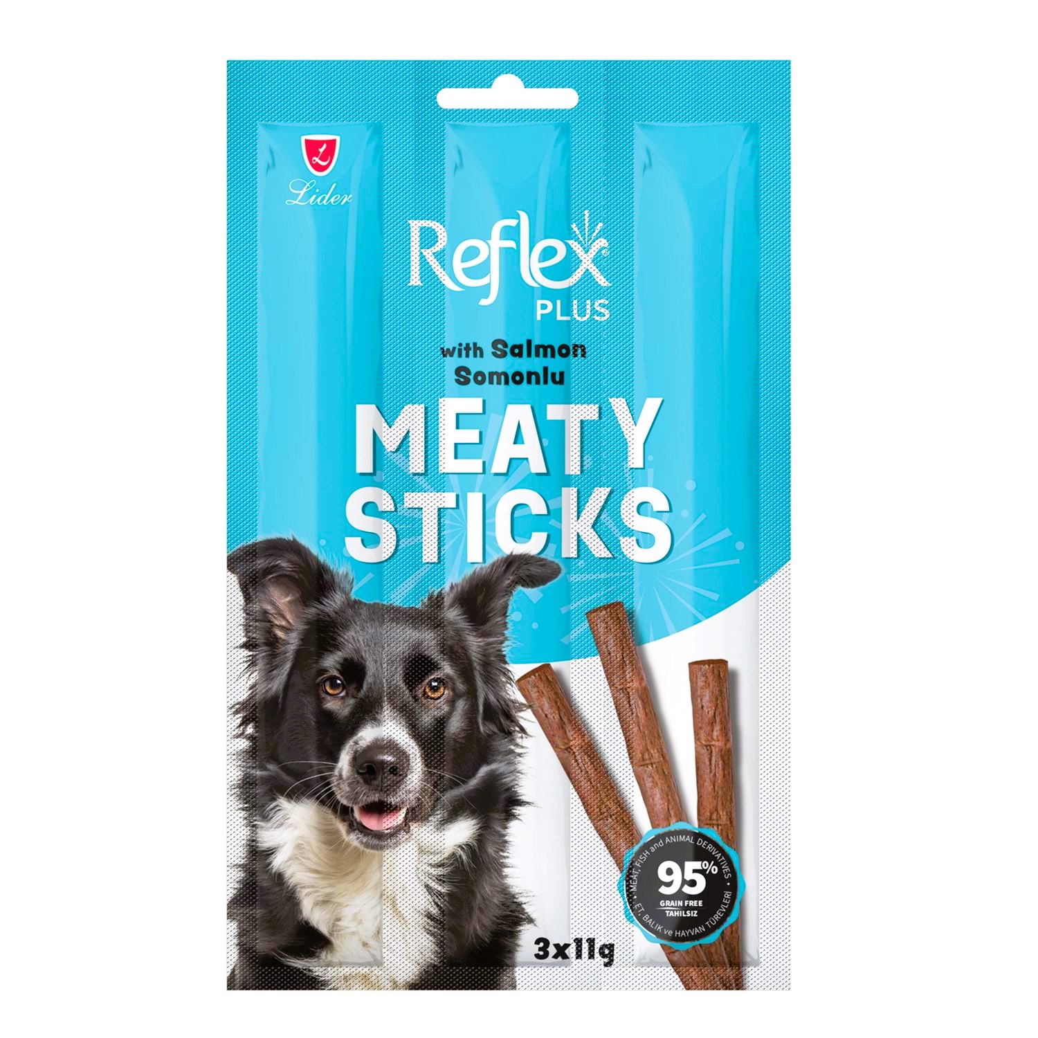 Reflex Plus Somonlu Etli Çubuklar Köpek Ödül Maması 3x11 Gr (33 Gr)