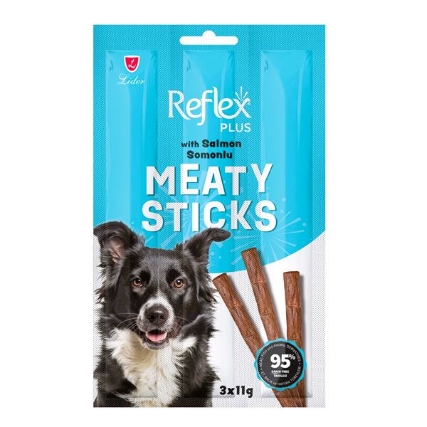 Reflex Plus Somonlu Etli Çubuklar Köpek Ödül Maması 3x11 Gr (33 Gr)
