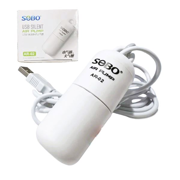 Sobo AR-02 USB Akvaryum Hava Motoru DC 5V 1W 4 Lt/Min