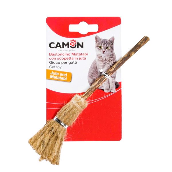 Camon Hasır Fırçalı Matatabi Çubuğu Kedi Oyuncağı 17 Cm