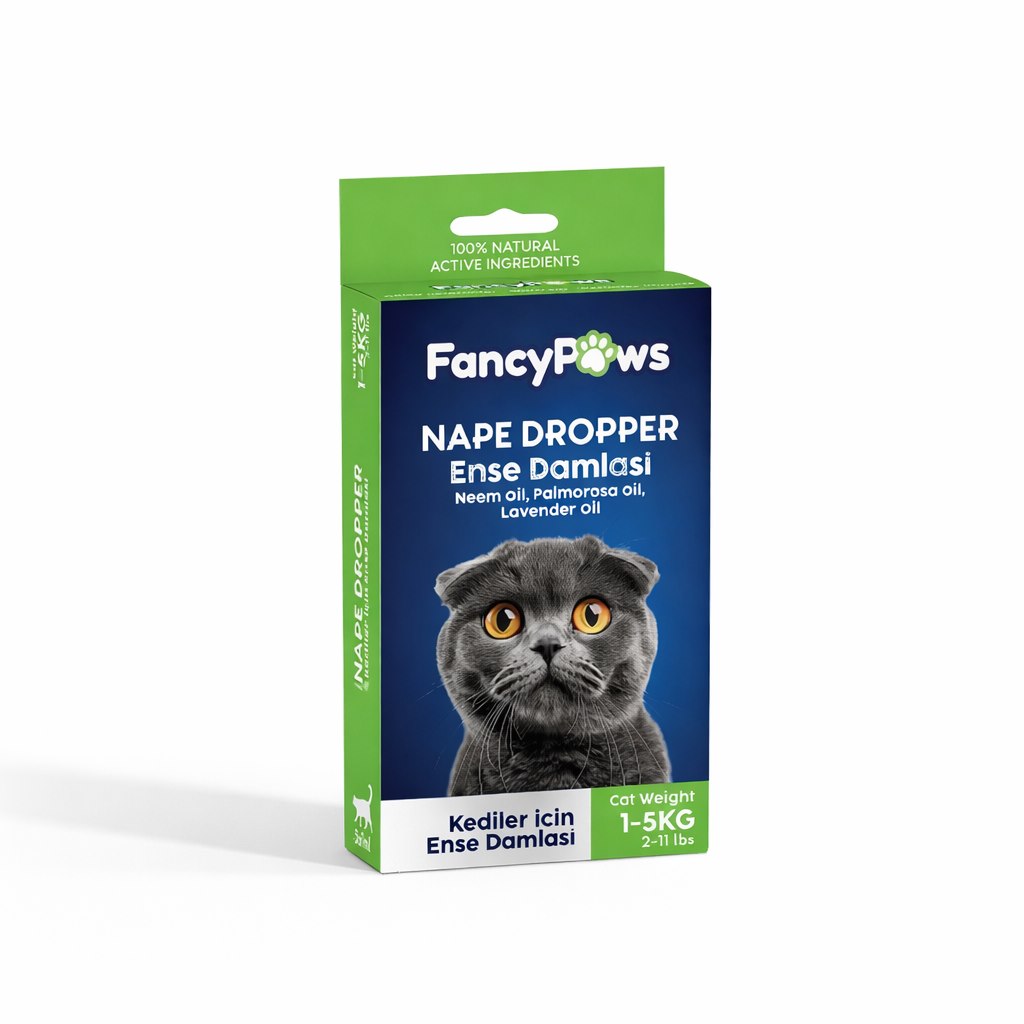 Fancy Paws Kedi Ense Damlası 3 x 1 Ml