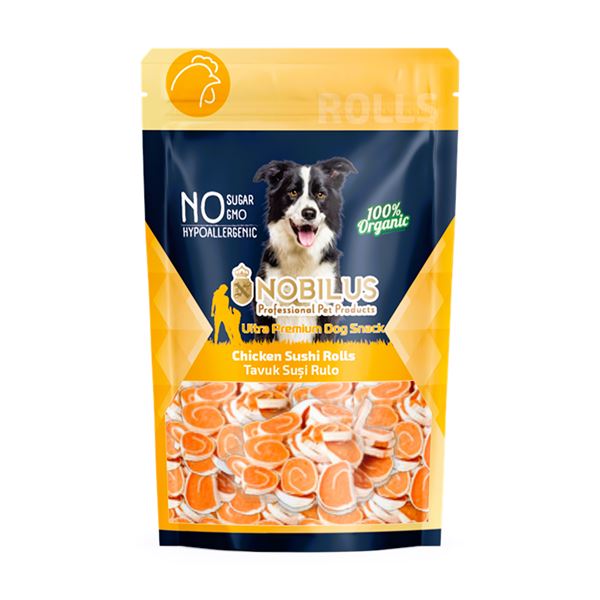 Nobilus Tavuklu Suşi Rulo Köpek Ödül Maması 80 Gr