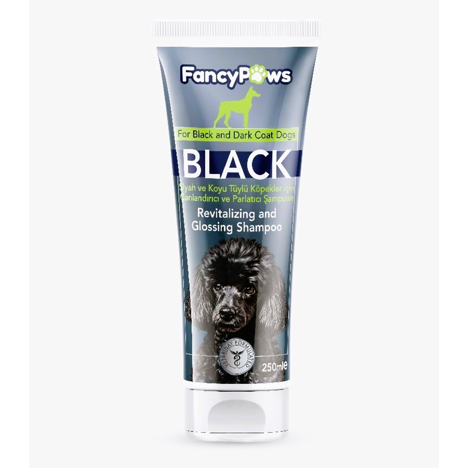 Fancy Paws Black Siyah ve Koyu Tüylü Köpekler İçin Canlandırıcı ve Parlatıcı Şampuan 250 Ml