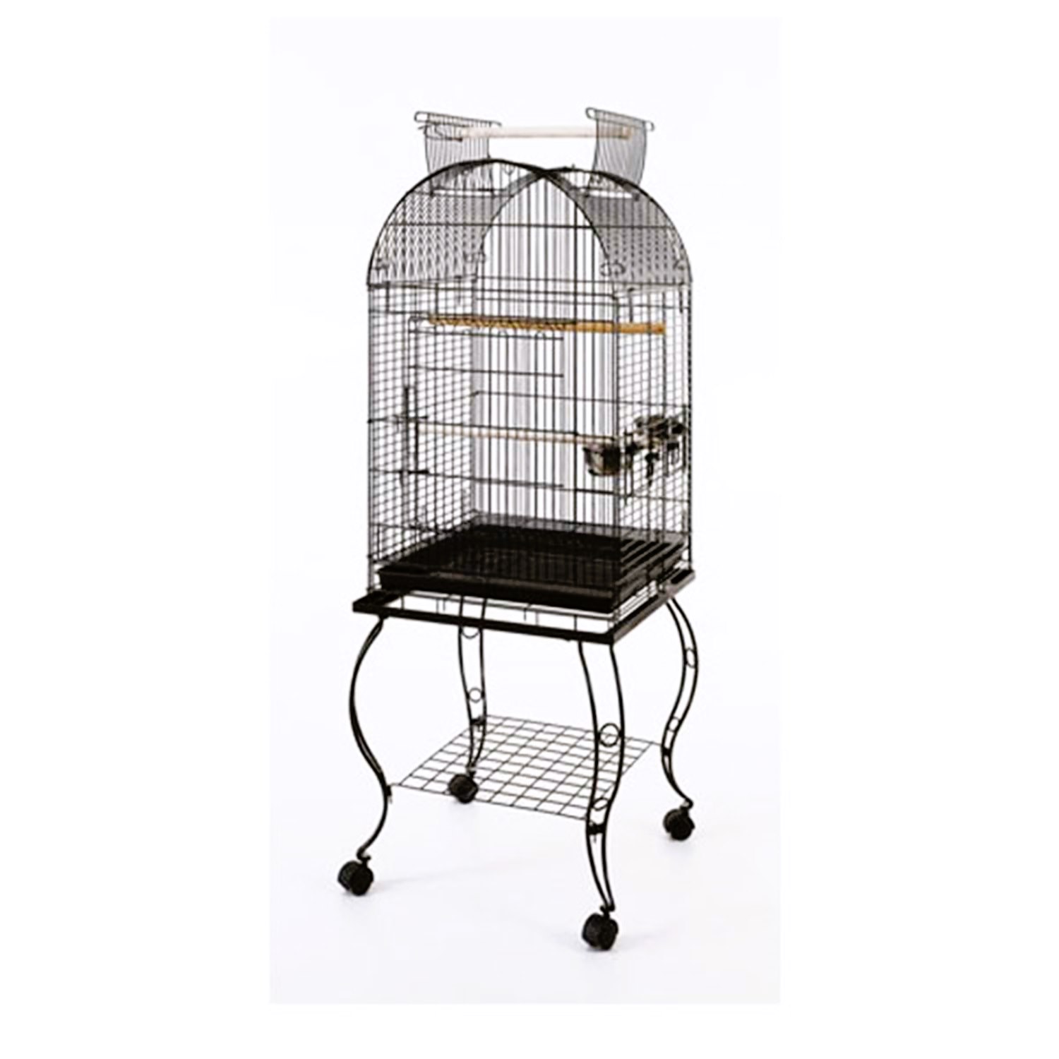 EuroGold Sehpalı Dövme Demir Papağan Kafesi 51x51x152 cm